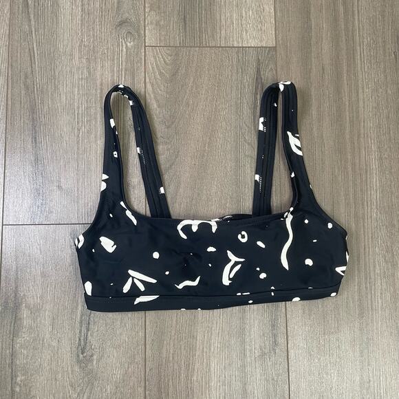 Madewell Other - Madewell Square Neck Abstract Cute Bikini Top US Women's M New